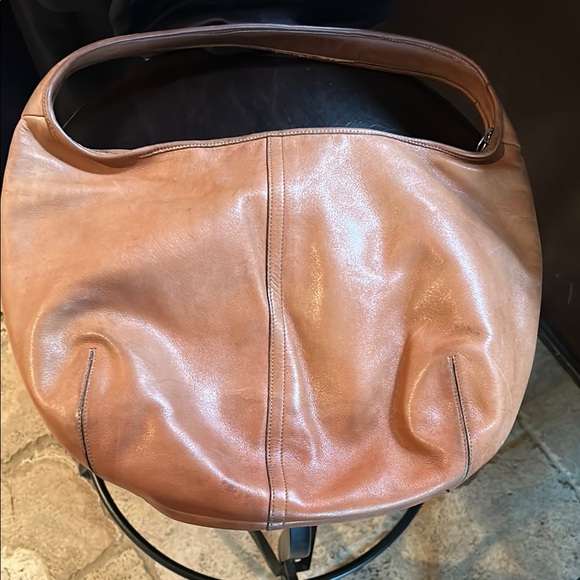 Coach Tan and Brown Satchel with Leather Trim - Picture 2 of 4